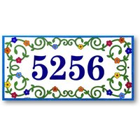 Keramik Hausnummer, Hausnummernschild, Benutzerdefinierte Adressnummern, Außennummernschild, Zahlenplakette von AyeBarDesigns
