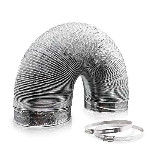 Aygrochy 150mm Alu-Folienschlauch, 5 Meters Alurohr Schlauch Abluftschlauch aus Aluminium Aluflexschlauch für Abzugshaube, Rohrventilator Aygrochy 150mm Alu-Folienschlauch, 5 Meters Alurohr Schlauch Abluftschlauch aus Aluminium Aluflexschlauch für Abzugshaube, Rohrventilator von Aygrochy