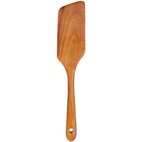 Teak-Holzspatel zum Kochen, Wok-Spatel, Küchenwender zum Mischen, Schaben, Backspatel, bestes antihaftbeschichtetes Holz, Kochutensilien, abgewinkelter flacher Spatel, Eifischspatel, Pfannenwender Teak-Holzspatel zum Kochen, Wok-Spatel, Küchenwender zum Mischen, Schaben, Backspatel, bestes antihaftbeschichtetes Holz, Kochutensilien, abgewinkelter flacher Spatel, Eifischspatel, Pfannenwender von Ayiaren