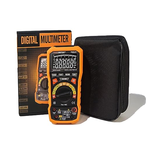 Digital Multimeter mit 30000 Zählt USB Datenprotokollierung TRMS LPF Ohm Volt Amp Meter AC/DC Spannung AC/DC Stromwiderstand Diode Kapazität Frequenz mit großer LCD Anzeige und Hintergrundbeleuchtung von Ayitam