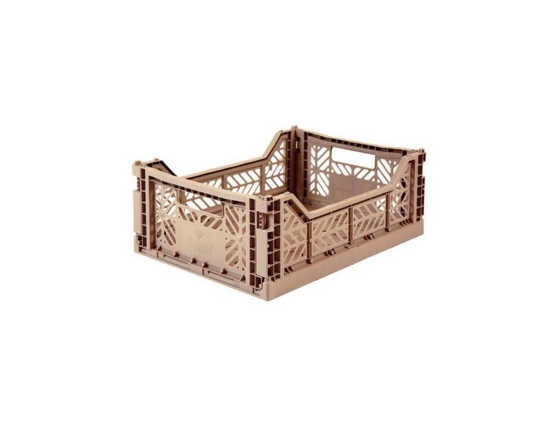 Aykasa Faltbox Klappbox WARM TAUPE hellbraun midi von Aykasa