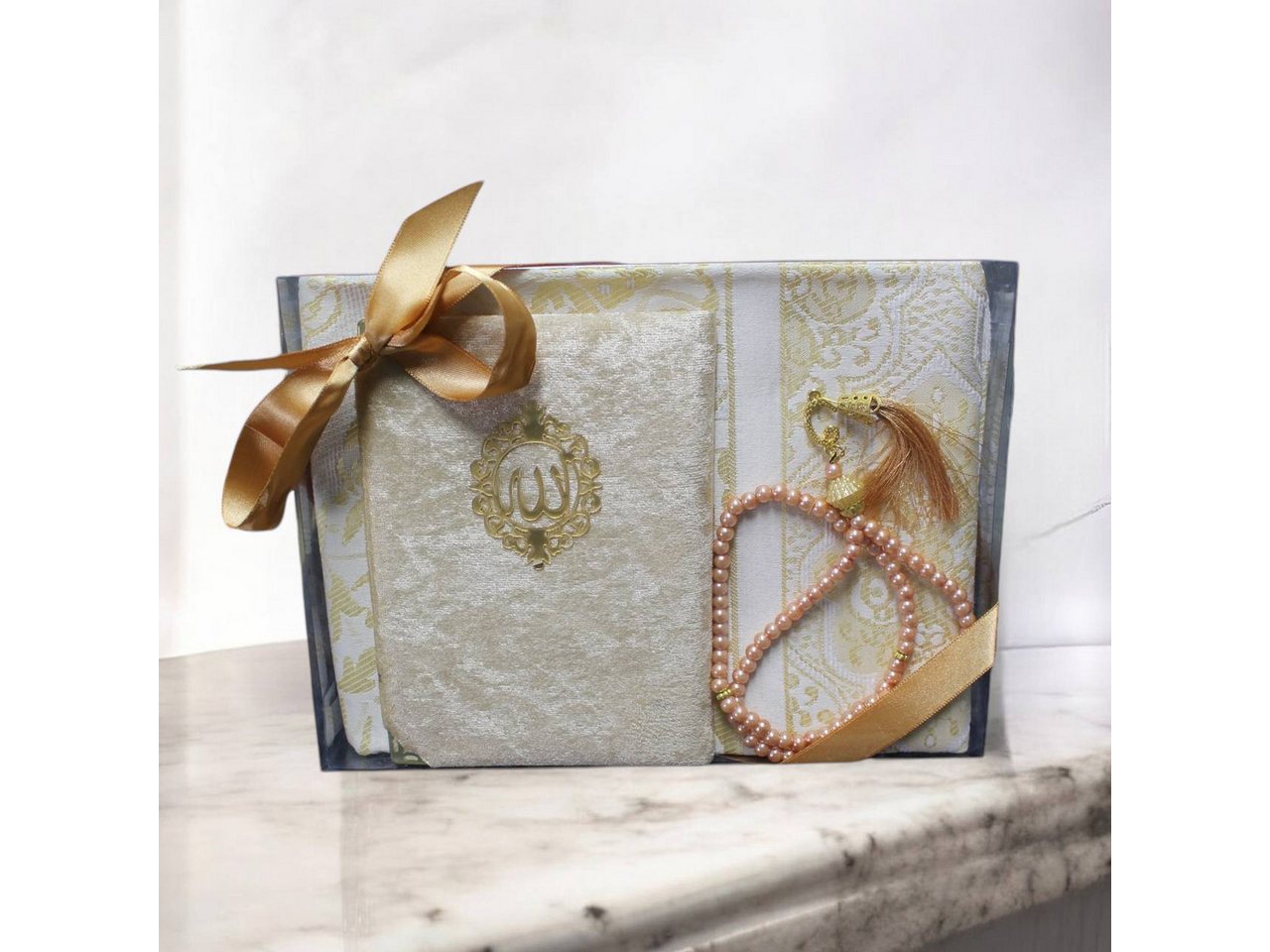 Aymasal Läufer Geschenkset 3 tlg. Gebetsteppich + 99 Perlen Gebetskette + Koran Juz Aymasal Läufer Geschenkset 3 tlg. Gebetsteppich + 99 Perlen Gebetskette + Koran Juz von Aymasal