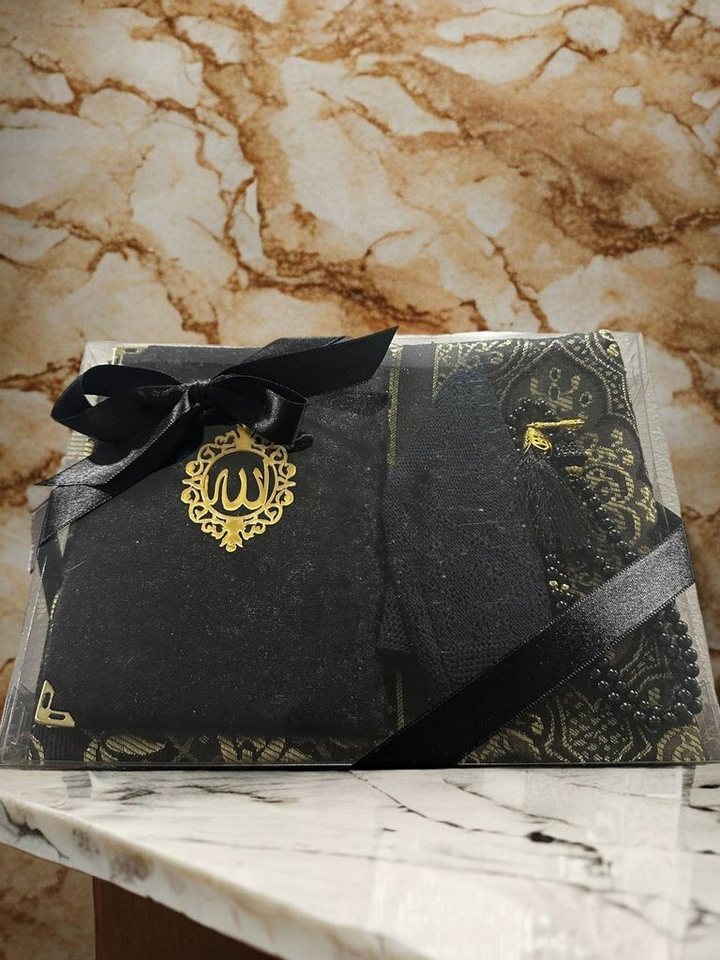 Aymasal Läufer Geschenkset 4 tlg. Gebetsteppich + 99er Gebetskette+ Koran Juz + Takke, Ideal Aymasal Läufer Geschenkset 4 tlg. Gebetsteppich + 99er Gebetskette+ Koran Juz + Takke, Ideal von Aymasal