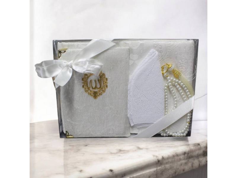 Aymasal Läufer Geschenkset 4 tlg. Gebetsteppich + 99er Gebetskette+ Koran Juz + Takke Aymasal Läufer Geschenkset 4 tlg. Gebetsteppich + 99er Gebetskette+ Koran Juz + Takke von Aymasal