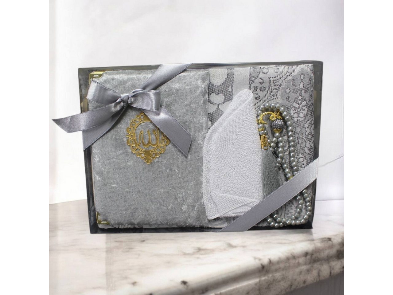 Aymasal Läufer Geschenkset 4 tlg. Gebetsteppich + 99er Gebetskette+ Koran Juz + Takke Aymasal Läufer Geschenkset 4 tlg. Gebetsteppich + 99er Gebetskette+ Koran Juz + Takke von Aymasal