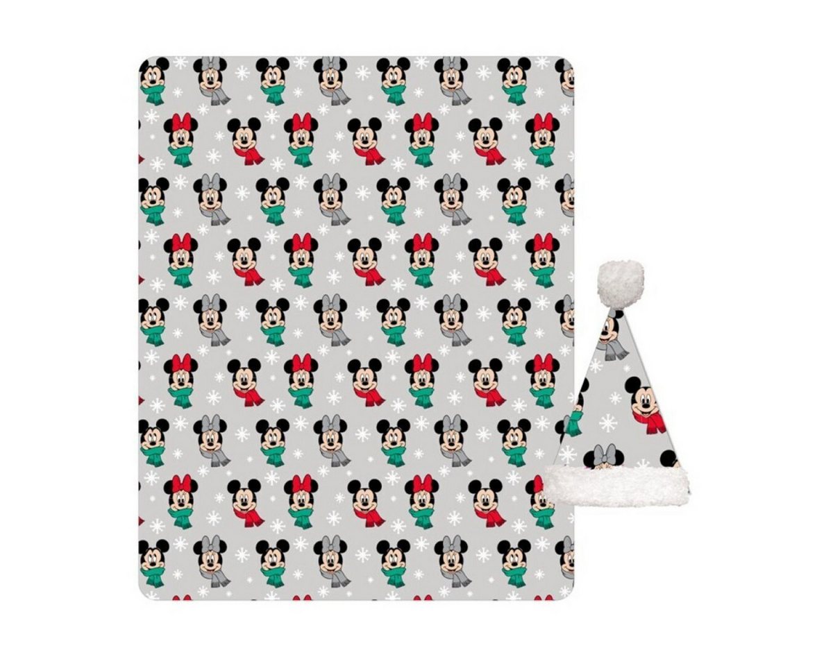Wohndecke Disney Mickey Mouse 100x140 cm Kuscheldecke mit Weihnachtsmütze, Aymax sprl Wohndecke Disney Mickey Mouse 100x140 cm Kuscheldecke mit Weihnachtsmütze, Aymax sprl von Aymax sprl