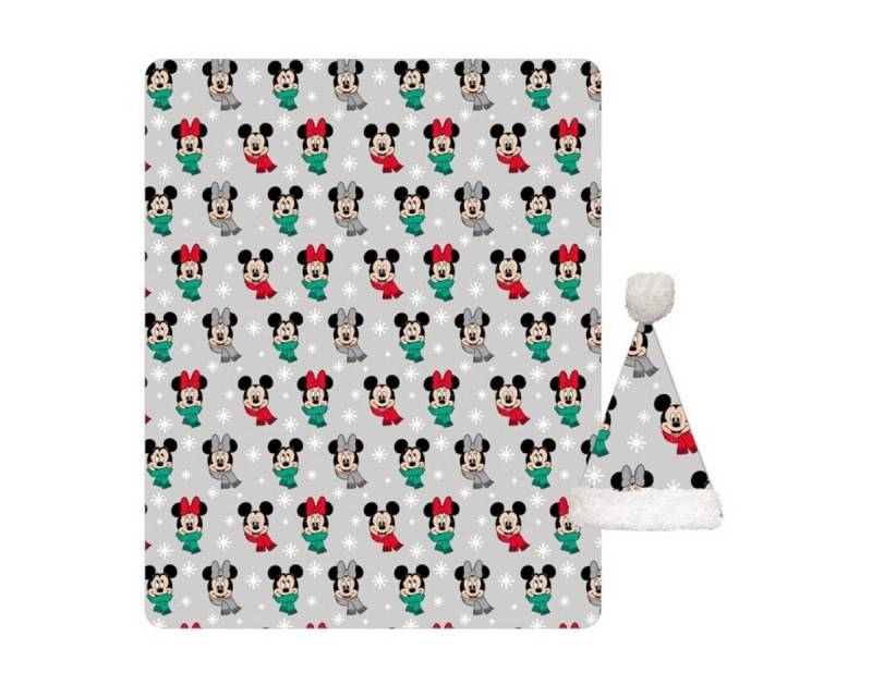 Wohndecke Disney Mickey Mouse 100x140 cm Kuscheldecke mit Weihnachtsmütze, Aymax sprl Wohndecke Disney Mickey Mouse 100x140 cm Kuscheldecke mit Weihnachtsmütze, Aymax sprl von Aymax sprl