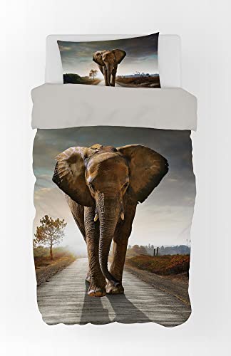 Aymax Bettwäsche Set mit Elefant 135x200 cm (80x80 cm) von Aymax