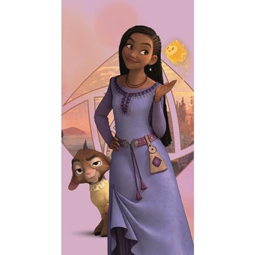 Aymax Disney Wish Asha Duschtuch Strandtuch Badetuch 70 x 140 cm von Aymax