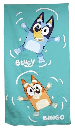 Aymax Kinder - Handtuch Strandlaken Strandtuch Duschtuch Badetuch - 70 x 140 cm -Jungen und Mädchen Mikrofaser (Bluey) von Aymax