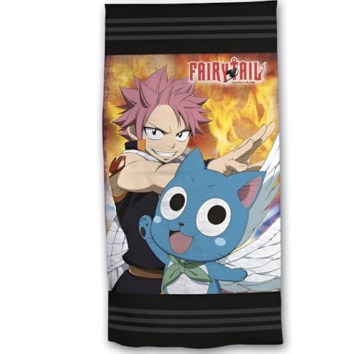Fairy Tail Strandtuch 70x140 cm – Mikrofaser Badetuch mit Natsu & Happy Motiv – weich, saugstark & schnelltrocknend – Anime Handtuch für Fans – ideal für Strand, Pool oder Bad Fairy Tail Strandtuch 70x140 cm – Mikrofaser Badetuch mit Natsu & Happy Motiv – weich, saugstark & schnelltrocknend – Anime Handtuch für Fans – ideal für Strand, Pool oder Bad von Aymax