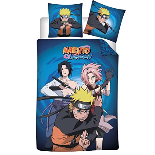 Aymax Naruto Kinder Bettwäsche Set Bettbezug 140 x 200 cm + Kissenbezug 63x63 cm… von Aymax