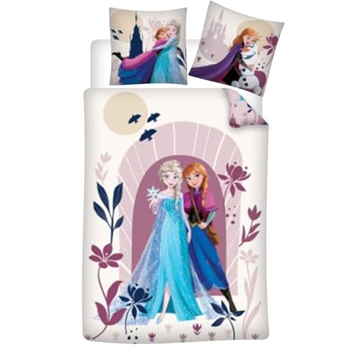 Parure de lit réversible DSN La Reine des Neiges - Anna et Elsa - 140 cm x 200 cm von Aymax