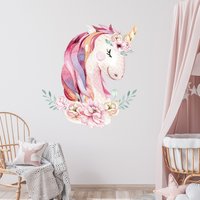 Einhorn Wandtattoo Aquarell Kinderzimmer Mit Rosenblüten Zweigen Aufkleber Wandaufkleber Für Babyzimmer Mädchenzimmer K2036 Einhorn Wandtattoo Aquarell Kinderzimmer Mit Rosenblüten Zweigen Aufkleber Wandaufkleber Für Babyzimmer Mädchenzimmer K2036 von Ayminoo