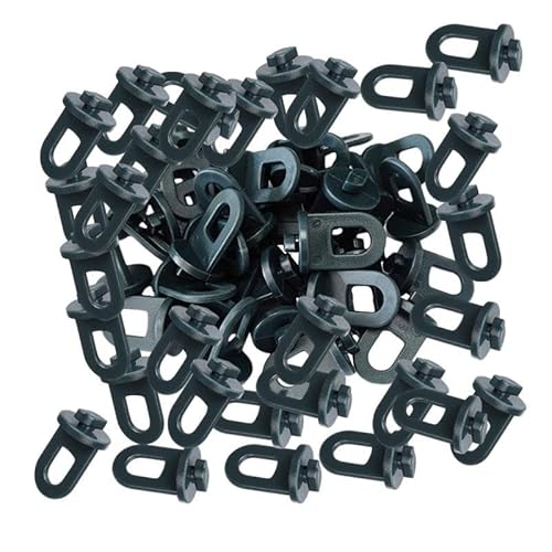 Aymzbd 50 Stück Gewächshaushaken Vielseitige Befestigungsklammern Pflegeleichte Aufhängelösung Praktische Haushaltshelfer für Gartenarbeit Wohnaccessoires, Mehrfarbig, 100 Stück von Aymzbd