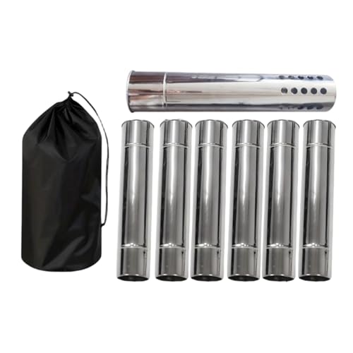 Aymzbd 6Pcs Gerade Kamin Rohre Ofen Rohr Rohr Verlängerung für Camping Picknick Aymzbd 6Pcs Gerade Kamin Rohre Ofen Rohr Rohr Verlängerung für Camping Picknick von Aymzbd