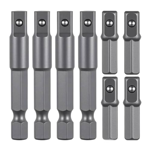 Aymzbd 8 Teilige Sechskant auf Bit Adapter, 2 Zoll, 1 Zoll, für Zuhause, Heimwerker, Arbeitsplatz Aymzbd 8 Teilige Sechskant auf Bit Adapter, 2 Zoll, 1 Zoll, für Zuhause, Heimwerker, Arbeitsplatz von Aymzbd
