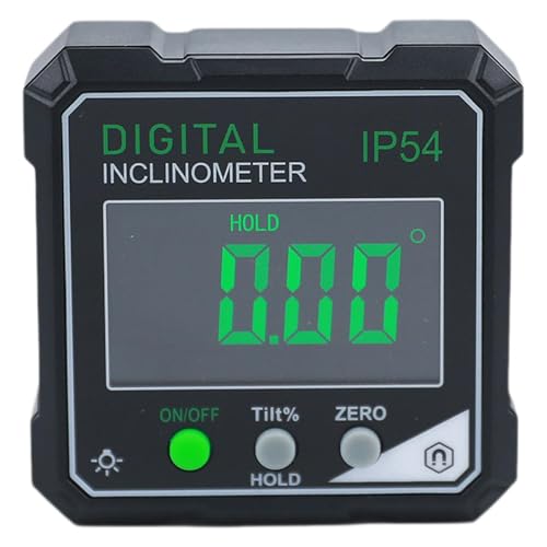 Aymzbd Digitaler Neigungsmesser Elektronische Wasserwaage Winkelmesser Winkelsucher Gradmesser mit 360 Grad Drehung Und Winkelsperre für Holzbearbeitung Und von Aymzbd