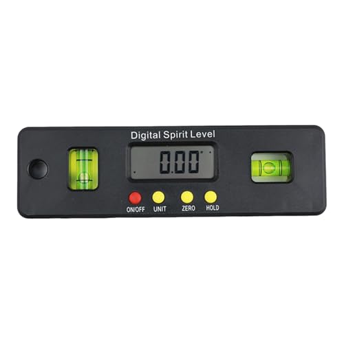 Aymzbd Digitaler Winkel mit Wasserwaage, 4 × 90 Grad, Tragbarer Gehrungsmesser, Winkel, Blasenneigungsmesser für Industriebau, Heimwerker, 15cmx4.5cm Aymzbd Digitaler Winkel mit Wasserwaage, 4 × 90 Grad, Tragbarer Gehrungsmesser, Winkel, Blasenneigungsmesser für Industriebau, Heimwerker, 15cmx4.5cm von Aymzbd