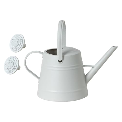 Aymzbd Gießkanne Pflanzenbewässerung mit Ergonomischem Griff Und Großer Einfüllöffnung Aus Robustem PP Material Praktisch Und Langlebig für Innenbereich Auß, Grau von Aymzbd