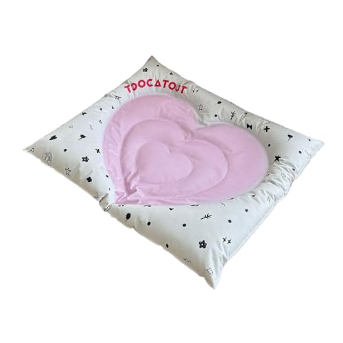 Aymzbd Kühlmatte Liegefläche Haustierkissen Sommerdecke Hundebett Bietet Eine Kühle Und Bequeme Oberfläche für Heiße Tage Als Bett für Kleine Tiere, Rosa von Aymzbd