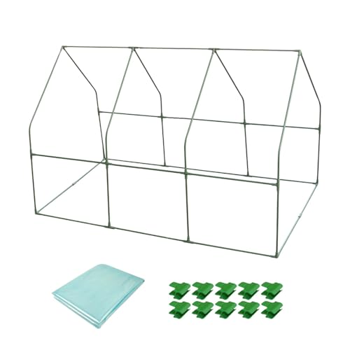 Aymzbd Mini Gewächshaus Schutz Überwinterung Blumenunterstand Stand Pp Material für Balkon Garten Pflanzenzucht, Mehrfarbig, 100cmx150cm Aymzbd Mini Gewächshaus Schutz Überwinterung Blumenunterstand Stand Pp Material für Balkon Garten Pflanzenzucht, Mehrfarbig, 100cmx150cm von Aymzbd