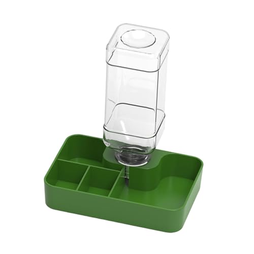 Aymzbd Reptilien Wassernapf Automatische Fressnapf Wasserspender Futterschale mit Futter- Und Wasserbehälter PP Material für Schildkröten Eidechsen, Grün Klein Aymzbd Reptilien Wassernapf Automatische Fressnapf Wasserspender Futterschale mit Futter- Und Wasserbehälter PP Material für Schildkröten Eidechsen, Grün Klein von Aymzbd
