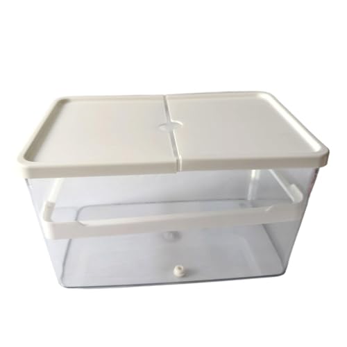 Aymzbd Terrapin Zuchtbox, Schildkrötenhabitat mit Deckel, Aquarium für Krabben und kleine Reptilien, Weiß Aymzbd Terrapin Zuchtbox, Schildkrötenhabitat mit Deckel, Aquarium für Krabben und kleine Reptilien, Weiß von Aymzbd