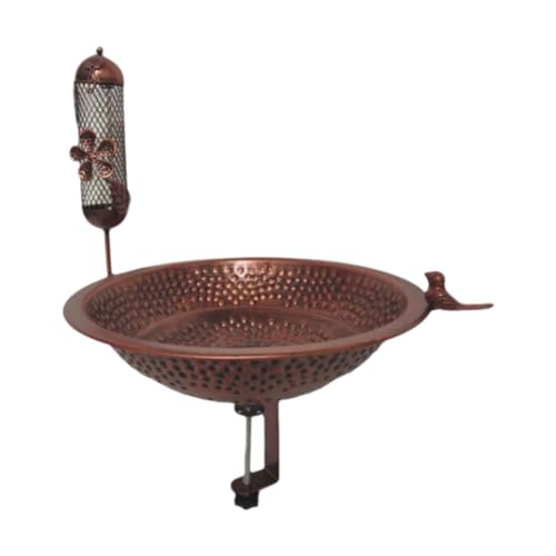 Aymzbd Vogelbad Vintage Design Zubehör Vogelfutterspender für Den Außenbereich Garten Terrasse von Aymzbd