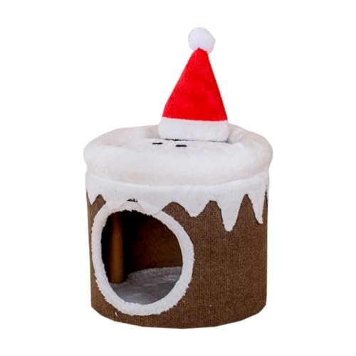 Aymzbd Weihnachtskatzenhaus Aus Karton, Kratzfest, Kätzchen, Zum Spielen, Dekorativ Aymzbd Weihnachtskatzenhaus Aus Karton, Kratzfest, Kätzchen, Zum Spielen, Dekorativ von Aymzbd
