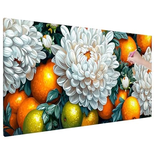 Blumen Diamond Painting XXL, 5D Diamant Painting Bilder Obst Muster mit Vollbohrer Leinwand, Diamond Art Malerei Stickerei Kreuzstich Set, Basteln Erwachsene Mosaikherstellung, Wanddeko 110x50 cm C-79 Blumen Diamond Painting XXL, 5D Diamant Painting Bilder Obst Muster mit Vollbohrer Leinwand, Diamond Art Malerei Stickerei Kreuzstich Set, Basteln Erwachsene Mosaikherstellung, Wanddeko 110x50 cm C-79 von Aynaeinn