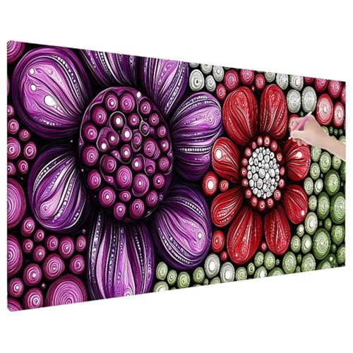 Bunt Diamond Painting XXL, 5D Diamant Painting Bilder Blumen Muster mit Vollbohrer Leinwand, Diamond Art Malerei Stickerei Kreuzstich Set, Basteln Erwachsene Mosaikherstellung, Wanddeko 110x50 cm C-1 Bunt Diamond Painting XXL, 5D Diamant Painting Bilder Blumen Muster mit Vollbohrer Leinwand, Diamond Art Malerei Stickerei Kreuzstich Set, Basteln Erwachsene Mosaikherstellung, Wanddeko 110x50 cm C-1 von Aynaeinn