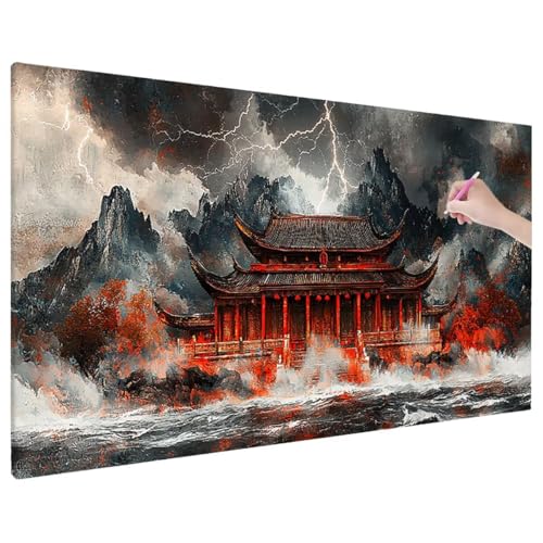 Diamond Painting 180x80 cm, Anime Diamant Painting Bilder Erwachsene Bastelset, 5D Diamond Paintings Erwachsene Set mit Runde Vollbohrer für Aesthetic Room Decor, Geschenke für Frauen (Fantasy) C-50 von Aynaeinn