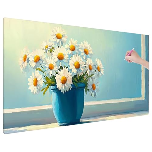 Diamond Painting Anlage, Blumen Diamond Painting Erwachsene Groß XXL 90x40 cm, 5D Runde Diamant Stickerei Erwachsene Mosaikherstellung Bastelset, Herbst Zimmer Deko Wohnzimmer, Weihnachtsgeschen D-83 von Aynaeinn