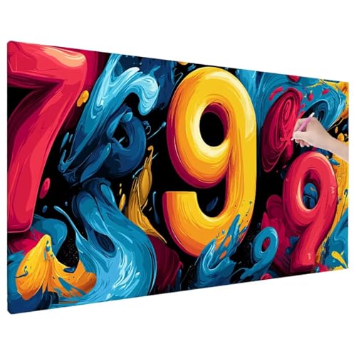 Diamond Painting Bunt, Brief Diamond Painting Erwachsene Groß XXL 180x80 cm, 5D Runde Diamant Stickerei Erwachsene Mosaikherstellung Bastelset, Herbst Zimmer Deko Wohnzimmer, Weihnachtsgeschen C-90 von Aynaeinn