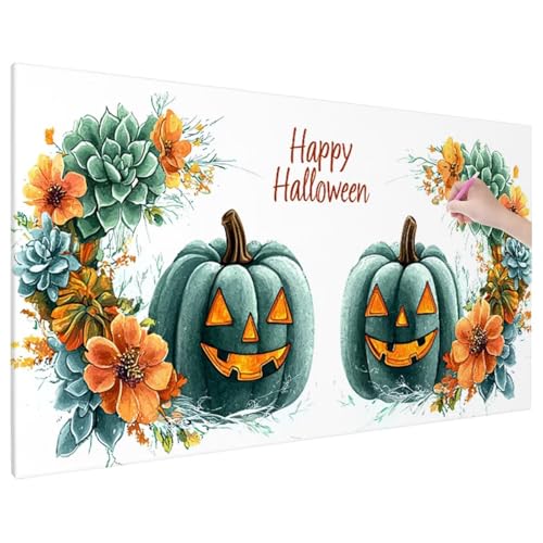 Diamond Painting Halloween, Kürbis Diamond Painting Erwachsene Groß XXL 140x60 cm, 5D Runde Diamant Stickerei Erwachsene Mosaikherstellung Bastelset, Zimmer Deko Wohnzimmer, Weihnachtsgeschen E-25 Diamond Painting Halloween, Kürbis Diamond Painting Erwachsene Groß XXL 140x60 cm, 5D Runde Diamant Stickerei Erwachsene Mosaikherstellung Bastelset, Zimmer Deko Wohnzimmer, Weihnachtsgeschen E-25 von Aynaeinn