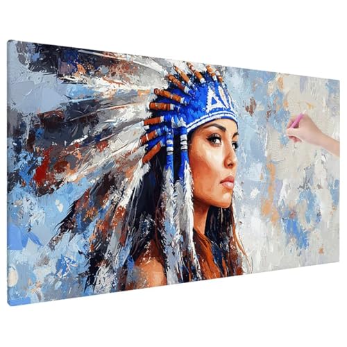 Diamond Painting Indien, Frauen Diamond Painting Erwachsene Groß XXL 140x60 cm, 5D Runde Diamant Stickerei Erwachsene Mosaikherstellung Bastelset, Herbst Zimmer Deko Wohnzimmer, Weihnachtsgeschen X-85 Diamond Painting Indien, Frauen Diamond Painting Erwachsene Groß XXL 140x60 cm, 5D Runde Diamant Stickerei Erwachsene Mosaikherstellung Bastelset, Herbst Zimmer Deko Wohnzimmer, Weihnachtsgeschen X-85 von Aynaeinn