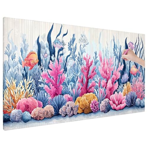 Diamond Painting Maritim, Anlage Diamond Painting Erwachsene Groß XXL 70x30 cm, 5D Runde Diamant Stickerei Erwachsene Mosaikherstellung Bastelset, Herbst Zimmer Deko Wohnzimmer, Weihnachtsgeschen D-47 von Aynaeinn