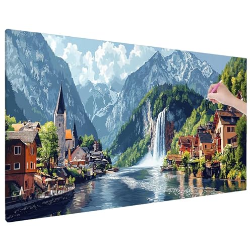 Landschaft Diamond Painting XXL, 5D Diamant Painting Bilder Herbst Muster mit Vollbohrer Leinwand, Diamond Art Stickerei Kreuzstich Set, Basteln Erwachsene Mosaikherstellung, Wanddeko 180x80 cm C-40 Landschaft Diamond Painting XXL, 5D Diamant Painting Bilder Herbst Muster mit Vollbohrer Leinwand, Diamond Art Stickerei Kreuzstich Set, Basteln Erwachsene Mosaikherstellung, Wanddeko 180x80 cm C-40 von Aynaeinn