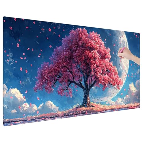 Lebensbaum Diamond Painting XXL, 5D Diamant Painting Bilder Fantasy Muster mit Vollbohrer Leinwand, Diamond Art Stickerei Kreuzstich Set, Basteln Erwachsene Mosaikherstellung, Wanddeko 140x60 cm D-66 Lebensbaum Diamond Painting XXL, 5D Diamant Painting Bilder Fantasy Muster mit Vollbohrer Leinwand, Diamond Art Stickerei Kreuzstich Set, Basteln Erwachsene Mosaikherstellung, Wanddeko 140x60 cm D-66 von Aynaeinn