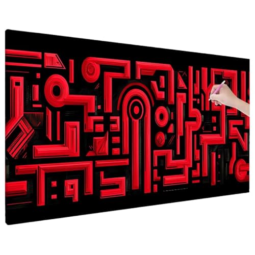 Rot Diamond Painting XXL, 5D Diamant Painting Bilder Abstrakt Muster mit Vollbohrer Leinwand, Diamond Art Stickerei Kreuzstich Set, Basteln Erwachsene Mosaikherstellung, Herbst Wanddeko 180x80 cm C-22 Rot Diamond Painting XXL, 5D Diamant Painting Bilder Abstrakt Muster mit Vollbohrer Leinwand, Diamond Art Stickerei Kreuzstich Set, Basteln Erwachsene Mosaikherstellung, Herbst Wanddeko 180x80 cm C-22 von Aynaeinn