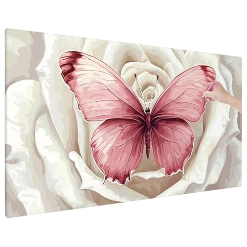 Schmetterlinge Diamond Painting XXL, 5D Diamant Painting Bilder Blumen mit Vollbohrer Leinwand, Diamond Art Stickerei Kreuzstich Set, Basteln Erwachsene Mosaikherstellung, Wanddeko 140x60 cm D-81 Schmetterlinge Diamond Painting XXL, 5D Diamant Painting Bilder Blumen mit Vollbohrer Leinwand, Diamond Art Stickerei Kreuzstich Set, Basteln Erwachsene Mosaikherstellung, Wanddeko 140x60 cm D-81 von Aynaeinn