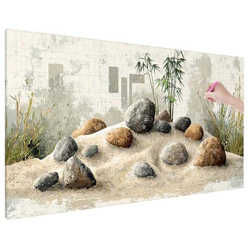 Zen Diamond Painting XXL, 5D Diamant Painting Bilder Anlage Muster mit Vollbohrer Leinwand, Diamond Art Malerei Stickerei Kreuzstich Set, Basteln Erwachsene Mosaikherstellung, Wanddeko 140x60 cm C-55 Zen Diamond Painting XXL, 5D Diamant Painting Bilder Anlage Muster mit Vollbohrer Leinwand, Diamond Art Malerei Stickerei Kreuzstich Set, Basteln Erwachsene Mosaikherstellung, Wanddeko 140x60 cm C-55 von Aynaeinn