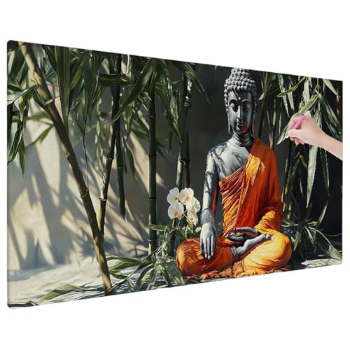 Zen Diamond Painting XXL, 5D Diamant Painting Bilder Anlage Muster mit Vollbohrer Leinwand, Diamond Art Malerei Stickerei Kreuzstich Set, Basteln Erwachsene Mosaikherstellung, Wanddeko 90x40 cm X-92 Zen Diamond Painting XXL, 5D Diamant Painting Bilder Anlage Muster mit Vollbohrer Leinwand, Diamond Art Malerei Stickerei Kreuzstich Set, Basteln Erwachsene Mosaikherstellung, Wanddeko 90x40 cm X-92 von Aynaeinn