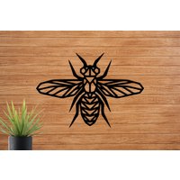 Biene, Wabenbiene Holz Wandkunst - Home Nursery Tier Natur Hummel Königin Wildlife Wand Dekor von AynamStore
