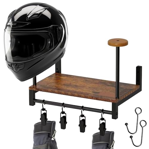 Ayolofei Helm Halterung Wandhalterun, Multifunktional Motorradhelmhalter Plattenständer Display Organizer mit Motorradzubehör Helmaufhänger Wandhalterung für Fußballmotorräder, Jacke, Handschuhe Ayolofei Helm Halterung Wandhalterun, Multifunktional Motorradhelmhalter Plattenständer Display Organizer mit Motorradzubehör Helmaufhänger Wandhalterung für Fußballmotorräder, Jacke, Handschuhe von Ayolofei