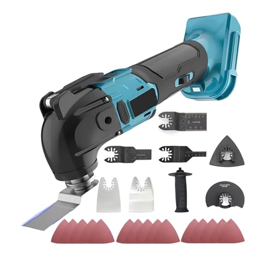 Oszillationswerkzeug, Akku Multifunktionswerkzeug für Makita Akku 18V Li-Ion, 6 Variable Geschwindigkeit Bürstenlos Motor Multitool, Oszillierendes Werkzeug zum Entfernen Schaben Schneiden(Ohne Akku) Oszillationswerkzeug, Akku Multifunktionswerkzeug für Makita Akku 18V Li-Ion, 6 Variable Geschwindigkeit Bürstenlos Motor Multitool, Oszillierendes Werkzeug zum Entfernen Schaben Schneiden(Ohne Akku) von Ayolofei