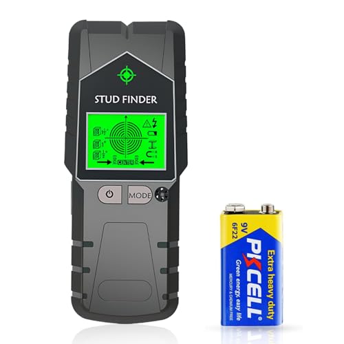 Leitungssuchgerät 6 in 1 Leitungssucher Wand Stromleitungsfinder mit LCD Anzeige Detektor Kabelsuchgerät für Metall, Holz, Stromleitung und Kabelfinder Leitungsfinder von Ayolofei
