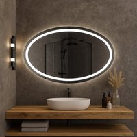 Moderner Ovaler Led-Spiegel - Beleuchteter Wandspiegel, Hinterleuchteter Waschtisch Für Badezimmer Oder Schlafzimmer Moderner Ovaler Led-Spiegel - Beleuchteter Wandspiegel, Hinterleuchteter Waschtisch Für Badezimmer Oder Schlafzimmer von Ayparsatelier