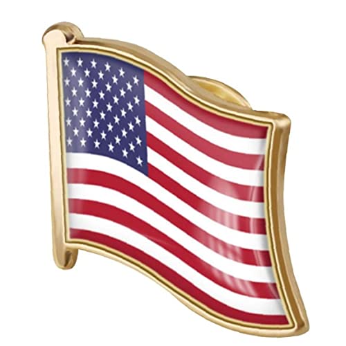 Ayrsjcl 1 Stück Amerikanische Flagge Pin Abzeichen Metall Revers Pin Brosche Usa Vereinigte Staaten Von Flagge Revers Pin Neuheit Zubehör von Ayrsjcl